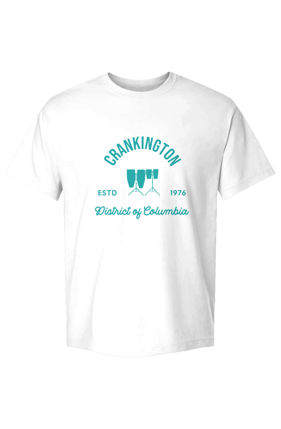 Crankington Crest Teal Heavyweight T shirt
